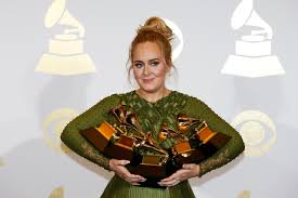 Adele at the 2017 Grammy Awards. Courtesy of billboard.com