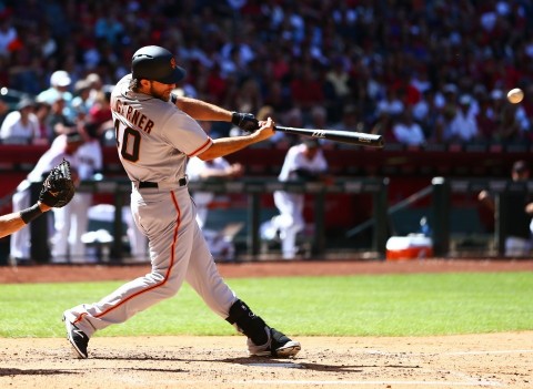 Madison Bumgarner belted 2 home runs on Opening Day becoming the first pitcher in MLB history to do so. (Via Washington Post)