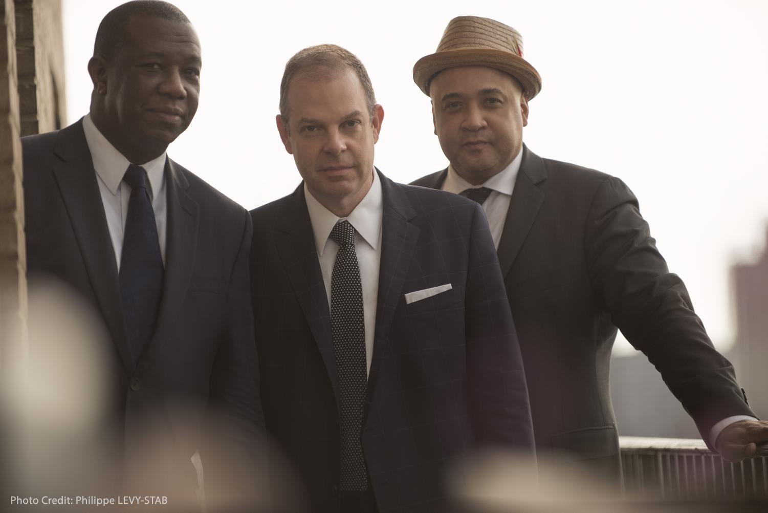 The Bill Charlap Trio: Kenny Washington (left) Bill Charlap (middle) and Peter Washington (right), thekurlandagency.com
