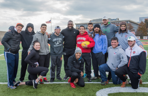 "The Beast" (center), Andrew Massefski (red)