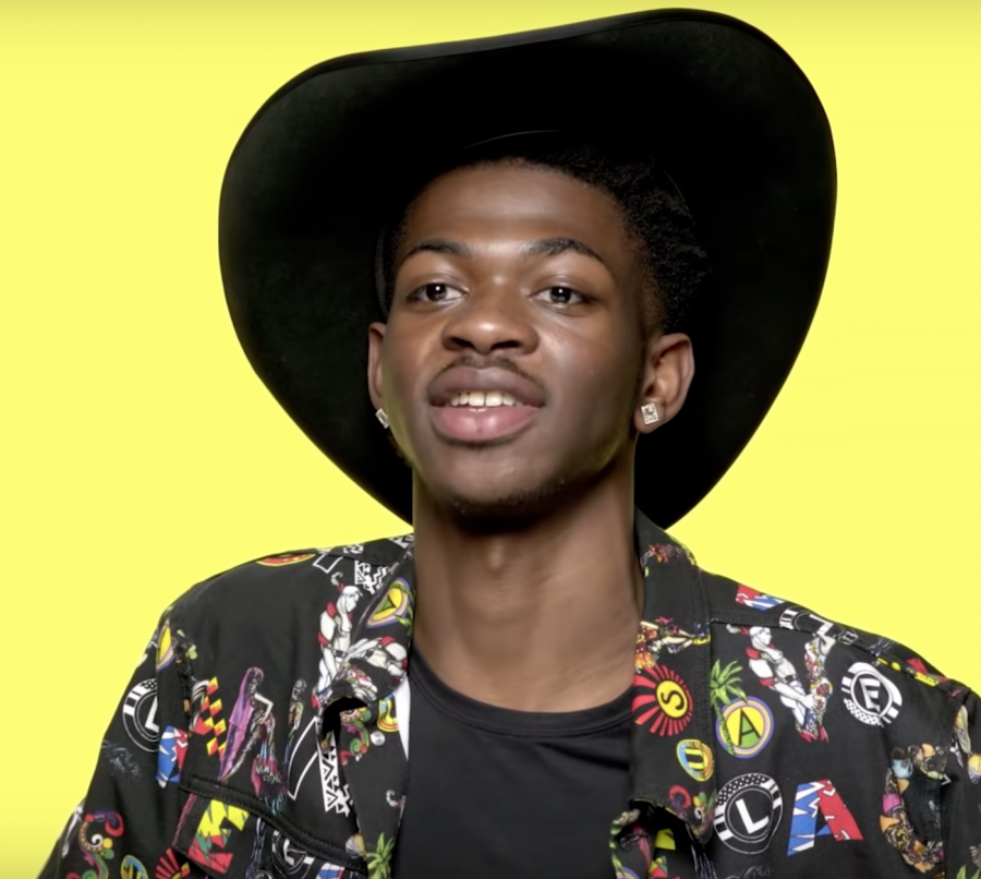 Lil Nas X speaking at his interview at Genius. 