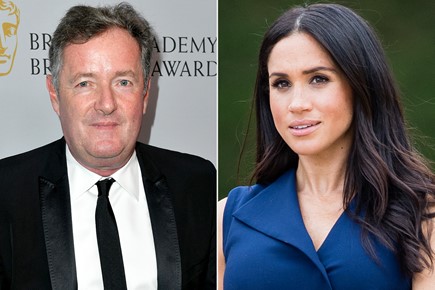 Left: Piers Morgan and Meghan Markle | Credit: FRAZER HARRISON/GETTY; SAMIR HUSSEIN/WIREIMAGE