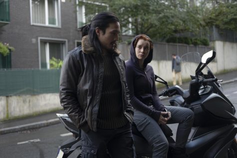 Left: Dovich (Desmond Chiam) and Karli Morgenthau (Erin Kellyman) in "The Falcon and The Winter Soldier"