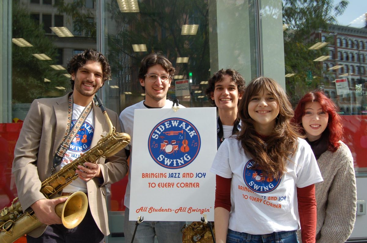 Jazz Students Perform at the First “Sidewalk Swing” Event in New York City