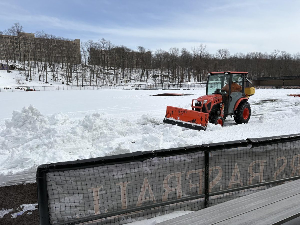 Jeff Albies Field Covered in Snow
