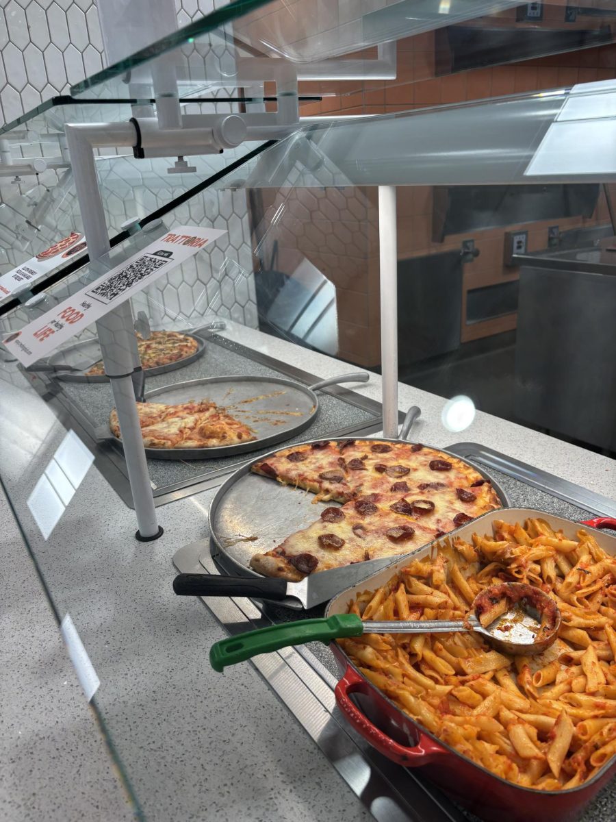 The dining halls pizza and pasta options